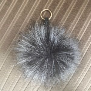 Genuine Fox Fur Keychain